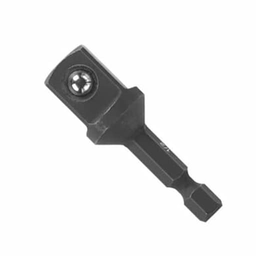 Driven impact socket adapter (1/4 in hex to 1/2 in)