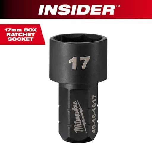 INSIDER™ Box Ratchet Socket 6 Point 17mm