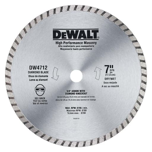 7 in. Diamond Turbo Grinding Wheel