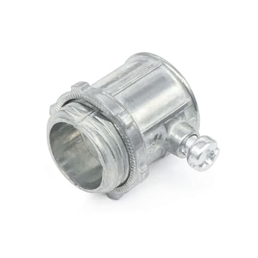25 Packs EMT Set Screw Connectors, 1/2-Inch EMT Zinc Die Cast Electrical Conduit Fitting