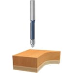 1/2 in x 1-1/2 in Carbide-Tipped 3-Flute Template Trim Bit