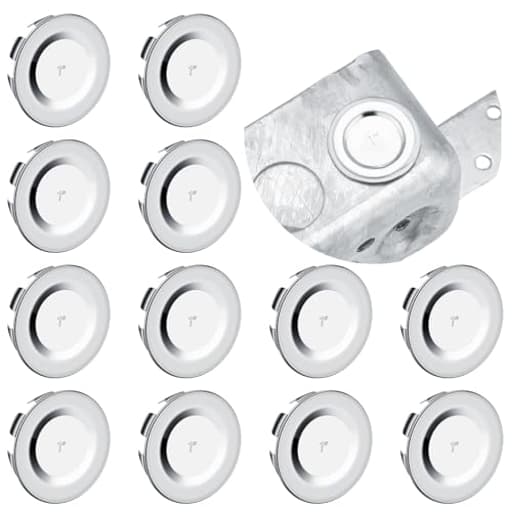 12 Pcs Knockout Seal Electrical Box 1 Inch Knockout Plugs Round Steel Removable Seal Cap for Closure Unused Box Outlets, Compatible with Size of The Conduit Pipe