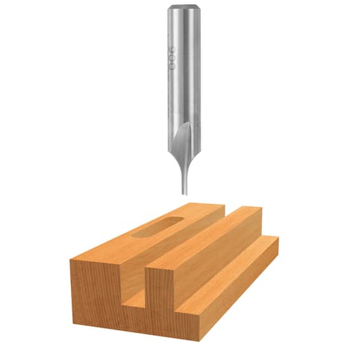 High-Speed Steel 1-Flute Straight Bit