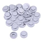 400 Pack Silver Gray Roofing Screw Caps – Durable Plastic Snap-On Covers for Roofing Screws, Weatherproof & UV Resistant Protective Caps – for Outdoor Roof, Siding, and Construction Projects