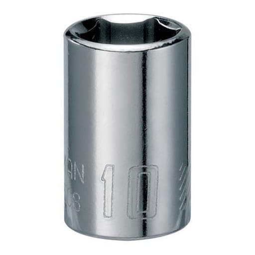 1/4-in Drive 10mm 6 Point Shallow Socket