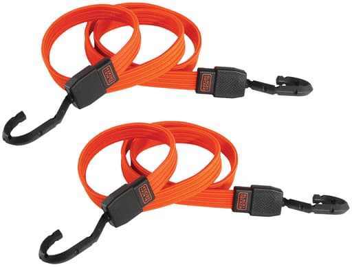 48" Flat Bungee Cord Straps, 2 Pack