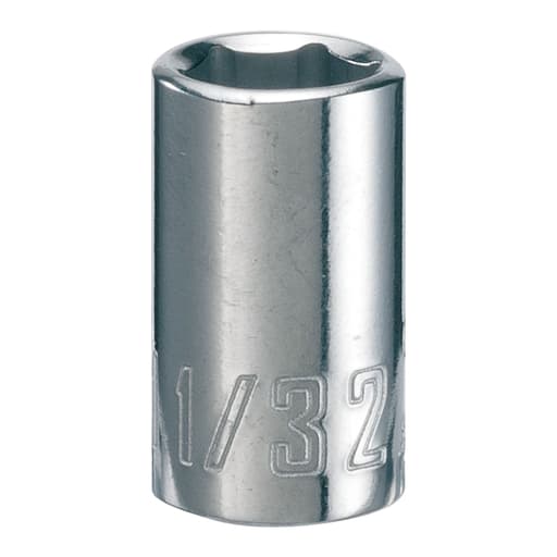 1/4-in Drive 11/32-in 6 Point SAE Shallow Socket