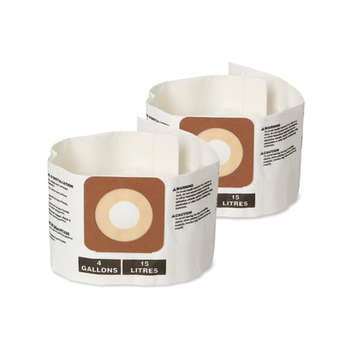 Fine Dust Wet/Dry Vac Dust Collection Bags for 4 Gal. Wet/Dry Vacs