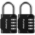 2 Pack Combination Lock for Locker 4 Digit Outdoor Waterproof Padlock for School, Gym, Sports, Fence, Toolbox, Gate, Case, Outdoor, Hasp Storage
