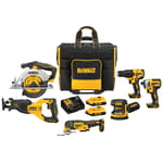 20V MAX 6-Tool Combo Kit with Large Rolling Bag