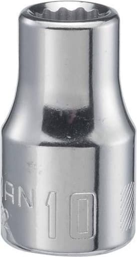 1/2-in Drive 10mm 12 Point Shallow Socket
