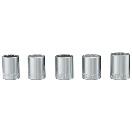 Socket Set 5Pc 1/2Dr Mm