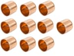 (10Pcs) EZ-FLUID Plumbing 1/2" Solder LF Copper Pipe End Cap,Pressure Copper Cap Plug Fitting with Sweat Solder Connection for Residential,Commercial