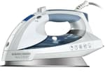All-Temp Steam Iron with Stainless-Steel Soleplate (White/Grey)