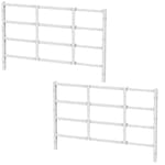 Fixed Window Safety Guard 19”x 38” *2 Pack Adjustable Width Prevents Accidental Falls,Non-Egress, Tamper Resistant Screws Included,White