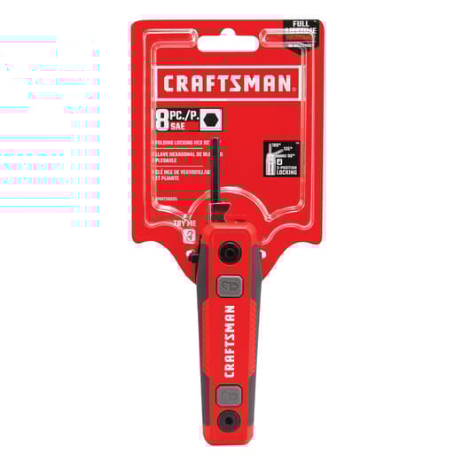 8pc Folding Locking Hex Key