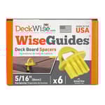 WiseGuides 5/16" Gap Deck Board Spacer Guide for Hardwood, Pressure Treated Lumber, Thermal Wood, PVC and Composite Decking Alignment