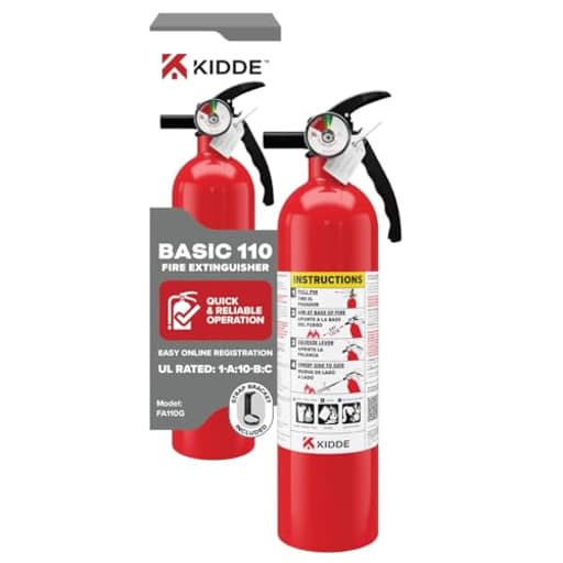 , FA110G, Multi Purpose Fire Extinguisher for Home, Office, Dorm, Residential, 1A10BC