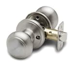Colonial Passage Interior Door Knob – ANSI Grade-3 Certified, Modern Heavy Duty Handle, Easy Install and Reversible for Bedroom, Bathroom and Closets – Satin Stainless