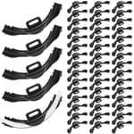 50 Pcs 3/8" - 1/2" Pex 90 Degree Bend Support, Plastic 90 Degree Elbow Tubing Bend Support Black Pex Fittings Clamps Pipe Holder 1/2 Inch