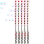 5/32" x 4" x 6" SHOCKWAVE Carbide Hammer Drill Bits - Bulk 5 PK