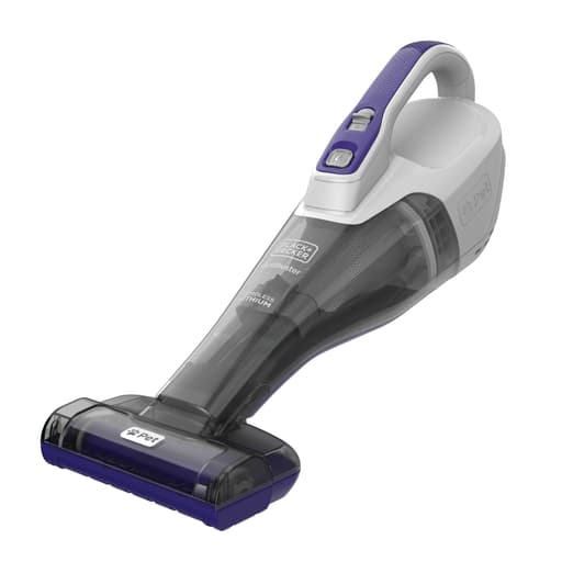 Cordless pet hand vacuum with motorized upholstery brush