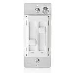 SureSlide Ceiling Fan Control and Dimmer Switch for LED, Halogen and Incandescent Bulbs, 66DF-10W, White
