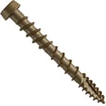 10 x 1-3/4" Walnut Composite Decking Screws. Exterior Coated, Pressure Treated and ACQ Lumber Compatible. Use T20 Torx/Star Dive Bit - 1 Pound ~130 Screws