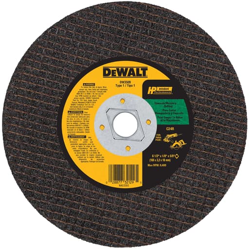 Masonry cutting abrasive saw blade (Type 1)