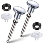 2 Set Tub Spout Diverter Repair Kit, Includes 2 x Diverter Valve Stems, 2 x Cup Seals and 2 x Gates, Bathroom Shower Bathtub Leaky Faucet Repair Replacement Parts