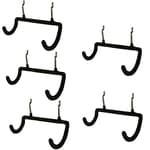 5PCS Pegboard Drill Holder with Double Hooks and Accessories Bag for Power Tools