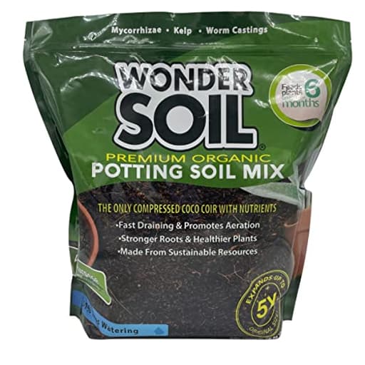 Organic Potting Soil | Ready to Plant Coco Coir Fully Loaded with Nutrients | 3 LBS Bag Expands to 12 Quarts of Indoor Outdoor Soil for Gardens & Plants | Incl Worm Castings, Perlite