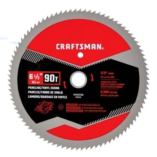 6 1/2" 90T Saw Blade Paneling & Vinyl