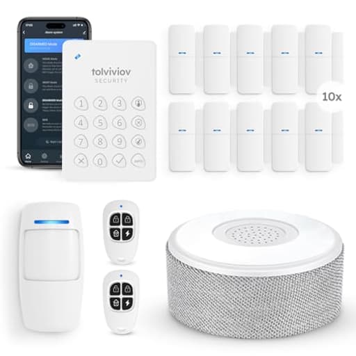 Alarm System for Home Security, Door Alarm Systems, App Alerts, 15Piece Kit, No Monthly fee, WiFi Alarm, Door Window Motion Sensor, for Home Security and Kids Safety