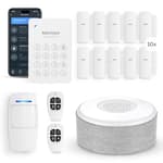 Alarm System for Home Security, Door Alarm Systems, App Alerts, 15Piece Kit, No Monthly fee, WiFi Alarm, Door Window Motion Sensor, for Home Security and Kids Safety