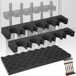 Gun Rack for Gun Storage, Gun Safe Accessory for Shotguns, Gun Holder in Gun Cabinet, Shotgun Rest, Foam Material with Magnetic Strip and Hook Strip, Gifts for Hunters