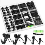 Picture Hangers, 385Pcs Picture Hanging Kit with Heavy Duty Picture Hanging Hooks, Sawtooth, Hardware Nails and Picture Hanging Tool, Wall Hangers for Frame, Painting, Art, Photo