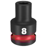 Impact Duty 1/2" Drive 8MM Standard 6 Point Socket