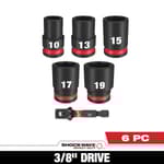 SHOCKWAVE Impact Duty 3/8" Drive Metric Standard Socket Set