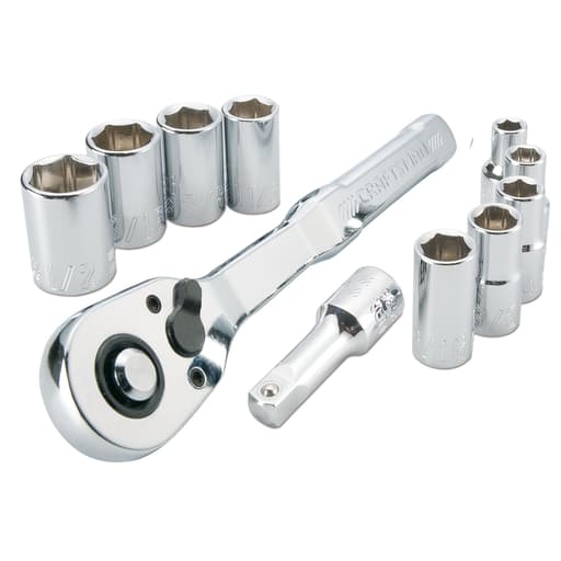 11Pc 1/4-in. Drive Mechanics Tool Set