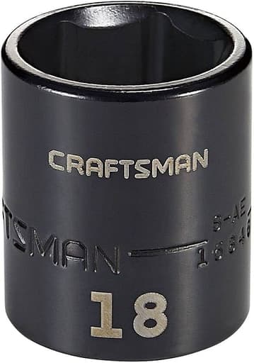 3/8-in Drive 18mm Metric Impact Shallow Socket