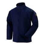 FN9-30C 30" 9oz. Navy FR Cotton Welding Jacket, Large