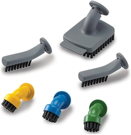Handheld steam cleaner accessory brush set