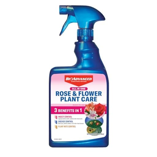 All-in-One Rose & Flower Plant Care, Ready-to-Use, 24 oz, Aphid Spray for Outdoor Plants, Fungicide for Plants