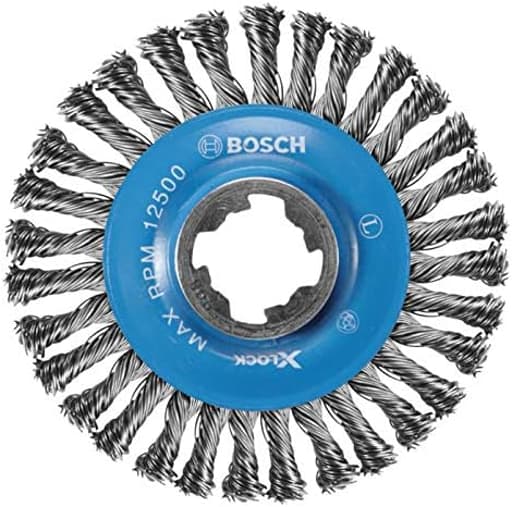 4.5 in X-LOCK wire wheel (stringer-bead, knotted)