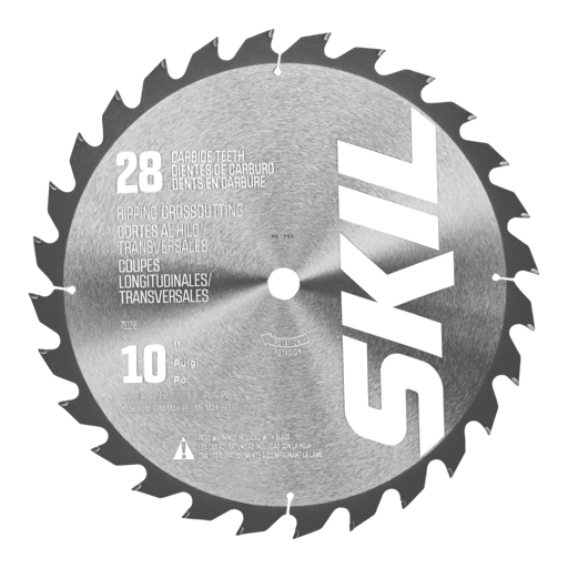 10 In. 28-Tooth Carbide Tipped Circular Saw Blade (10-pack)