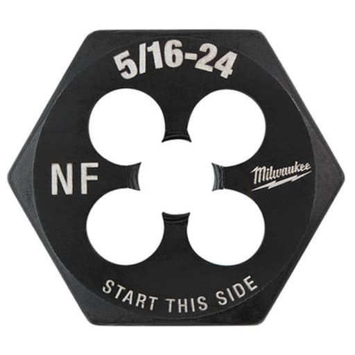 5/16"-24 NF 1-Inch Hex Threading Die