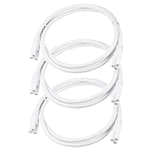 T5 T8 Power Extension Cord 5FT for LED Tube Light Fixture,Double Female End Linkable Cable,3 Prong Lamp Connecting Wire