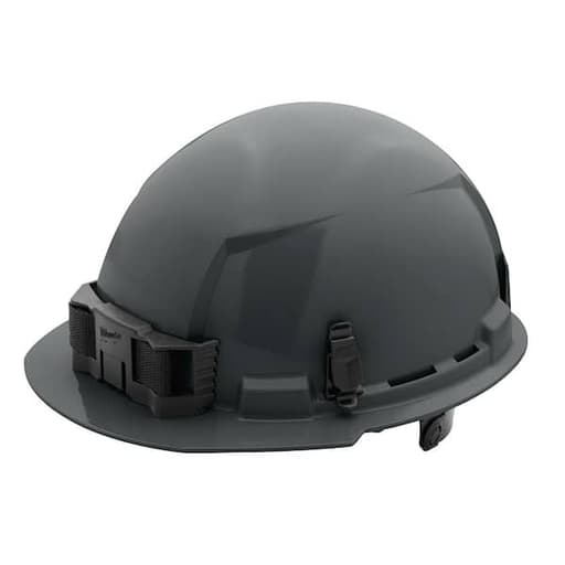Gray Front Brim Hard Hat with 6pt Ratcheting Suspension