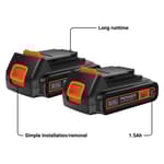 20V MAX* POWERCONNECT 1.5 Ah Battery 2-Pack